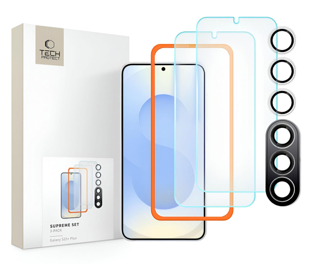TECH-PROTECT Supreme Set 3-Pack do Samsung Galaxy S25+ Clear 5906302322220 - 1311893 - zdjęcie